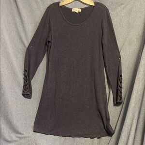 Pink Rose Dark blue/gray Knit dress or tunic size medium